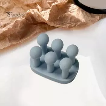 1/3 шт. Силиконовые держатели для зубных щеток, однотонные, простые в установке, многофункциональные, водонепроницаемые, самоклеящиеся настенные крючки, держатели для хранения серый