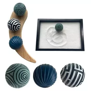 1/3 шт смоляной песочный шар дзен украшение для дома офиса гостиной мини круглый A