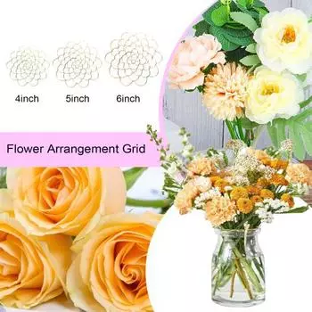 1/3 шт., спиральный держатель для стебля из нержавеющей стали, вставка для вазы, цветочная аранжировка, металлический твистер для букета, фиксация растений, цветочная композиция, сетка, инструмент M золотистый