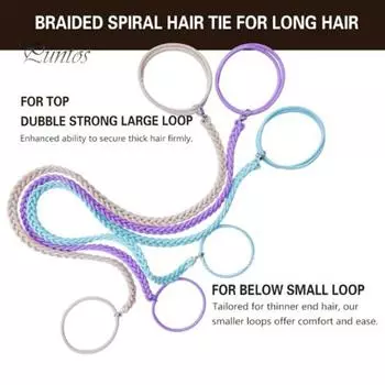 1/3 шт. спортивная резинка для волос без повреждений длинные вьющиеся тонкие волосы эластичный держатель для хвоста плетеные резинки для волос резинки для волос повязка веревка женские аксессуары для волос фиолетовый