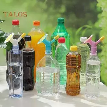 1/3 шт. спринклерная крышка для бутылки с водой, 2 режима, регулируемый дизайн с 32 отверстиями, универсальный носик для полива бутылок, аксессуары для опрыскивателя для растений 1pc розовый