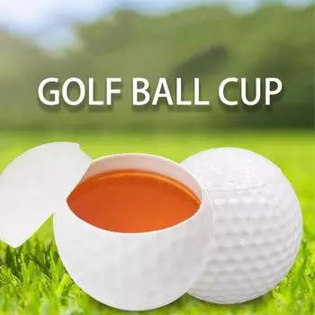 1/3 шт., стеклянная моющаяся кружка для вина в форме мяча для гольфа S, многоразовая, пластиковая, с крышкой, отличная идея для подарка 1Pcs