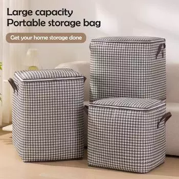 1/3 шт. сумки для хранения на молнии, органайзер для одежды и игрушек с усиленными ручками, грузоподъемность 60 кг, влагостойкие одеяла, сумки для хранения игрушек S