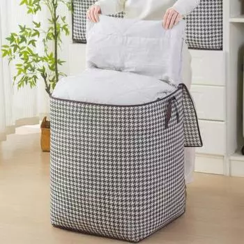 1/3 шт. сумки для хранения на молнии, органайзер для одежды и игрушек с усиленными ручками, грузоподъемность 60 кг, влагостойкие одеяла S