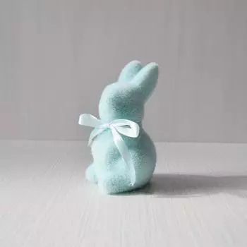 1/3 шт. Украшения из пенопласта 4 цвета, украшение в виде кролика из мха, короткие фигурки кроликов из бархата, пасхальный праздничный весенний декор 22x8x8 см 1pc
