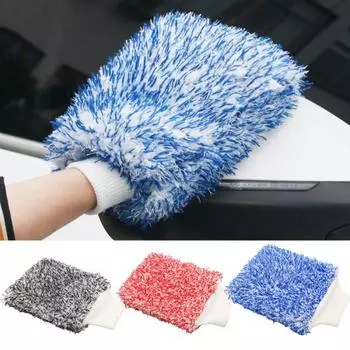 1/3 шт. ультратонкие варежки для мытья автомобиля из микрофибры, впитывающие влагу варежки для мытья автомобиля из микрофибры, перчатки для уборки без царапин и ворса для эффективной мойки A