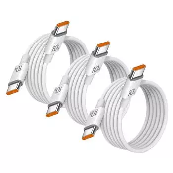 1-3 шт. Универсальное быстрое зарядное устройство 120 Вт 10 А PD Dual Type C кабель для быстрой зарядки кабель для передачи данных для iPhone 15 16 Samsung 0.25m