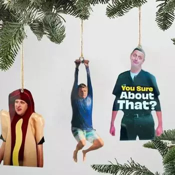 1/3 шт. забавная подвеска для автомобиля, я думаю, вам стоит оставить подвеску для автомобиля, украшение, мерч 2D A