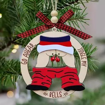 1/3 шт. забавные рождественские украшения деревянные непослушные уродливые рождественские елки подвесные знаки неуместные грязные украшения Санты для праздничного домашнего декора 1pc