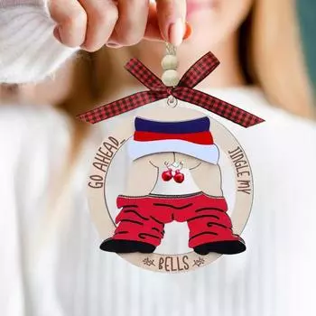 1/3 шт. забавные рождественские украшения деревянные непослушные уродливые рождественские елки подвесные знаки неуместные грязные 1pc