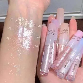 1/3 шт. жидкие блестящие тени для век, долговечные увлажняющие мерцающие блестящие тени для век, сверкающая отделка, быстросохнущие жидкие тени для век H