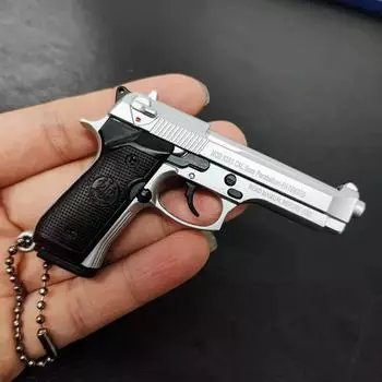 1:3 сплава 92f пистолет модель мини 1911 пистолет брелок сумка подвеска съемный игрушечный пистолет для взрослых детей подарок