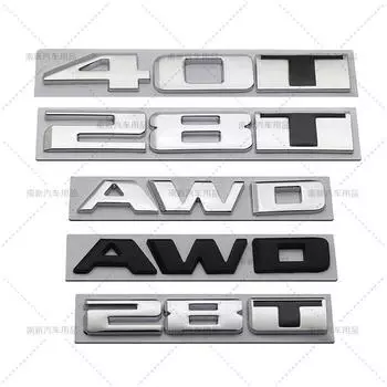 1 3D ABS Cadillac 28T 40T AWD эмблема автомобиля авто значок задний багажник табличка наклейки 5