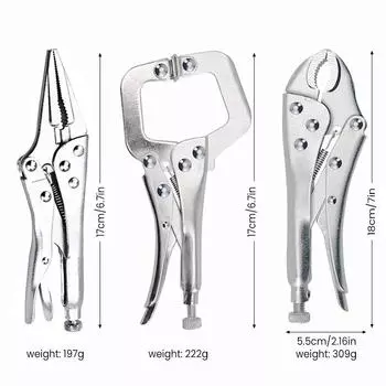 1/3pc Multifunctional Pliers, Professional Carbon Steel Electrician, Anti Slip Maintenance, Durable Manual Tool
