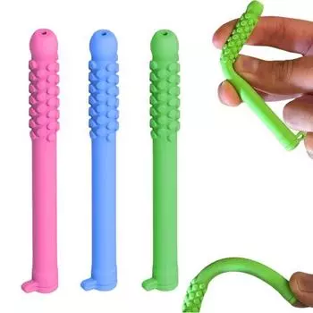 1/3Pcs Chewable Essential Oil Breath Stick Stress Anxiety Relief Concentration Improving Portable Reusable Kids Adults Silicone Chew Stick