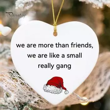 1/3Pcs Christmas Funny Heart Shaped Ornament Lightweight Christmas Funny Bauble-Rude Baubles Home Decor Funny Novelty Gag Gift for Adult 1pc C