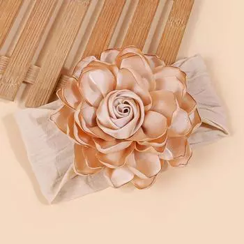 1/3PCS Satin Floral Headband Baby Headbands Elastic Soft Newborn Flower Headbands for Baby Girl Turban Infant Hair Accessories