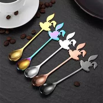 1/3PCS Spoon Easy To Clean Cute Comfortable Top-rated High Quality Best-selling Versatile Small Spoon Unique Rabbit Multipurpose