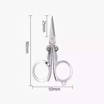 1/3pcs Stainless Steel Folding Small Scissors Travel Scissor Sewing Scissors Portable Scissors Paper Scissors Household SuppliesMakeup 1pcs-S