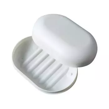 1/3PCS Travel Soap Box - Plastic Bathroom Shower Soap Holder with LidPortable Soap Container for Home & Outdoor 1pcs