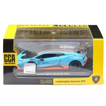 1/40 Lamborghini Huracan STO супер гоночная игрушечная машинка для детей CCA литая металлическая миниатюрная модель инерционная коллекционная подарочная модель для мальчиков зелёный