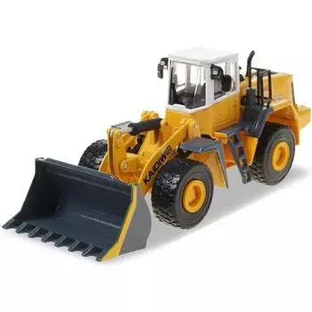 1/40 масштабная игрушка, инженерная модель автомобиля, пропорциональная модель, звук и свет, вилочный погрузчик, детская игрушка для мальчика, модель игрушки 1/40-Size:22*7.5*7cm жёлтый