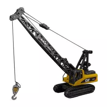 1/40 весы, игрушечный гусеничный кран, детский автокран, игрушечный автокран с имитацией света, модель крана, строительный грузовик, игрушки, подходящие для мальчиков Size:12.5*12*7cm жёлтый/чёрный