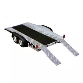 1:43 Литой металлический прицеп серебряный