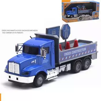 1/43 литой под давлением металлический сплав 21 см буксирный кран дорожно-строительная машина модель игрушки 1/43-Size:21*6.5*8.5cm синий