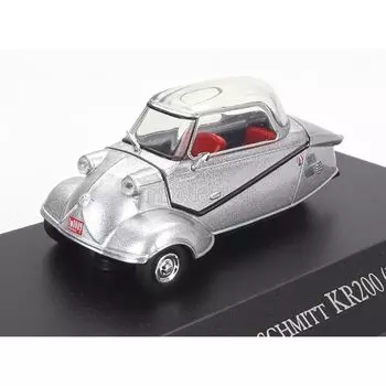 1/43 messerschmitt KR200 1957 серебристый мини-автомобиль Messerschmitt Altaya [продукт]