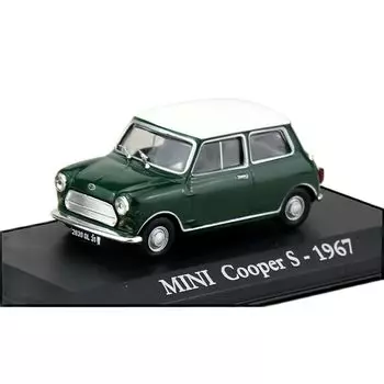 1/43 mini cooper S 1967 зеленая/белая крыша мини-автомобиль MINI Cooper [продукт]