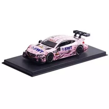1:43 Розовый DTM AMG C63 #8 Гоночная спортивная модель литого под давлением металлического автомобиля BN