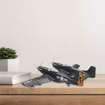 1:48 наборов для сборки истребителей, 3D-пазлы, украшение для рабочего стола, образовательный орнамент, игрушки для мальчиков, сборка своими руками Black