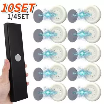1/4/10SET прочные магнитные крючки настенное крепление анти-потеря магнитный держатель для хранения для пульта дистанционного управления холодильник наклейка домашний органайзер крючок 1SET