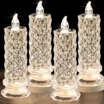 1/4/12/24 шт. свечи, рассеянное освещение, романтические декоративные светильники для спальни, ночники 1 PCS