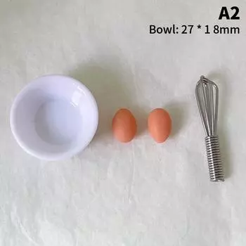 1/4/17 шт. имитация еды яйцо с подносом кукольный домик кухня игрушка кукольные аксессуары as the picture