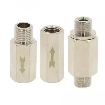 1/4 3/8 1/2 никелированный мужской женский воздушный клапан регулирующий клапан пневматический обратный клапан фитинг трубы