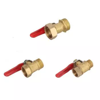1/4 3/8 1/2 папа и внутренняя резьба латунный шаровой клапан сельское хозяйство сад водопровод переключатель потока воды Waterstop разъем 1 шт. 1/4