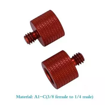 1/4 - 3/8 дюйма переходной винт универсальный камера двойные гайки крепление штатива винт адаптер конвертер для Dslr камеры штатив быстросъемное крепление адаптер