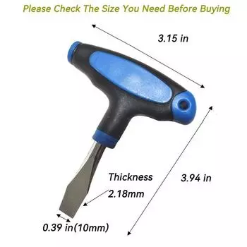 1/4 3/8 плоская отвертка с Т-образной рукояткой для быстросъемной площадки штатива камеры и монопода шлицевая отвертка ручной инструмент синий