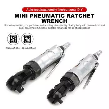 1/4 3/8 Тяжелый прямой пневматический гаечный ключ с трещоткой Ударный торцевой гаечный ключ Мощный угловой гаечный ключ Инструменты Ключ с трещоткой