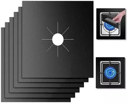 1/4/6/8 шт. защитный чехол для газовой плиты, подкладка для чистки, коврик для кухонной газовой плиты, защитный чехол для плиты, кухонные принадлежности, посуда