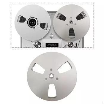 1/4 7 inch Empty Reel Aluminum Accessories Lightweight Opening Machine Part Sturdy Open Sound Sliver