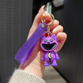 1/4/8 шт. брелок с подвеской в виде животного и шнурком, мультяшная улыбка, брелок с подвеской в виде животного, рюкзак