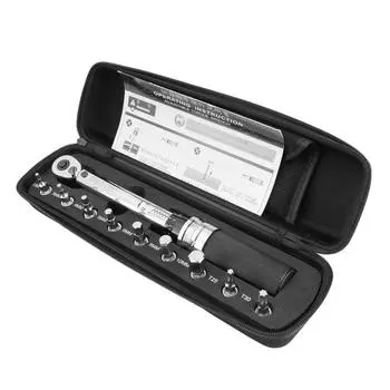 1/4 DR 1-25 Нм Мини Регулируемый набор динамометрических ключей для велосипеда, набор инструментов для крепления велосипеда, механическая трещотка