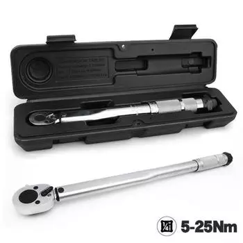 1/4 дюйма квадратный привод 5-25N гаечный ключ с предустановленным крутящим моментом автоматический ручной инструмент для ремонта