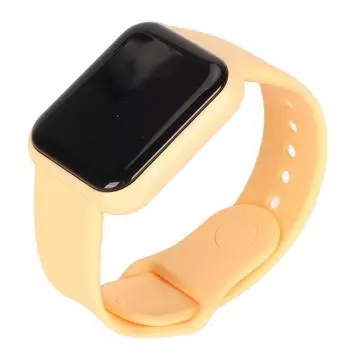 1,4-дюймовые смарт-часы 150 мАч Шагомер Сигнализация Входящие сообщения Оповещение Спортивный режим Водонепроницаемый Фитнес жёлтый