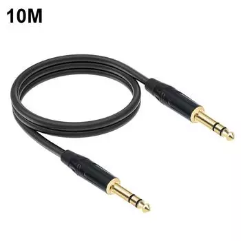 1/4-дюймовый кабель TRS 1M 2M 3M 5M 10M инструментальный кабель или электрогитара басовый усилитель 2M