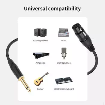 1/4-дюймовый кабель TRS - XLR 1/4 аудио соединение микшер для дома 1M