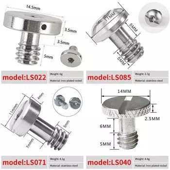 1/4-дюймовый штатив с винтом для камеры, наклоном, быстросъемной пластиной и быстросъемным винтом A2